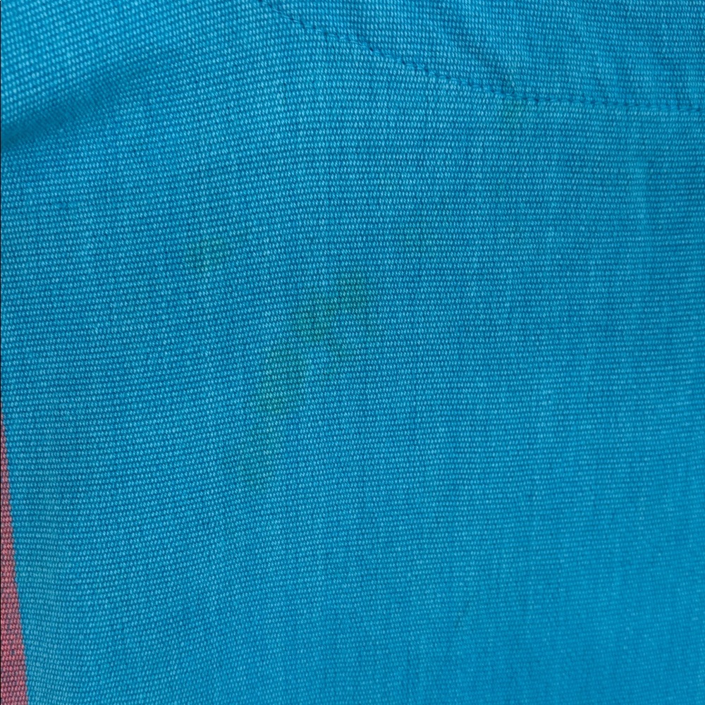 Uncle Frank Pink and Lime Striped Mini Dress with Blue Stitching - Picture 10 of 11